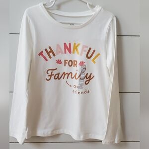 Carter's Thankful Long Sleeve Shirt - White, Pink, Yellow, Brown